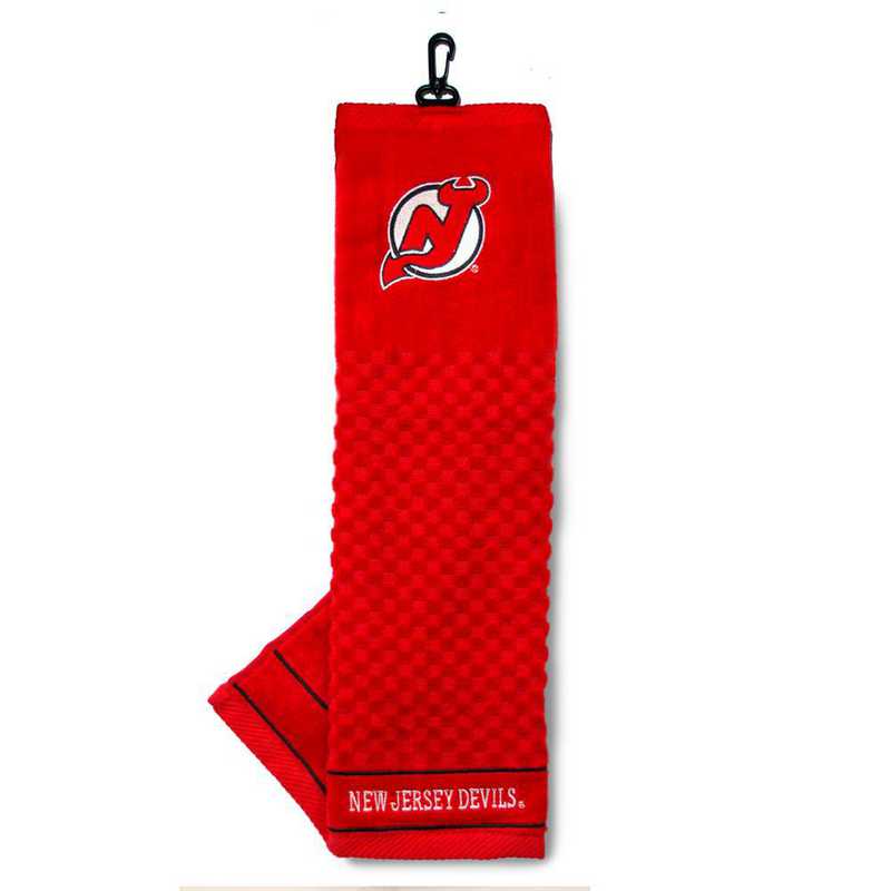 14610: Embroidered Golf Towel New Jersey Devils
